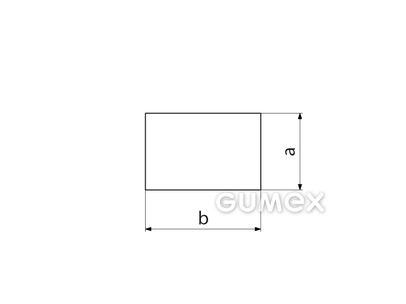 Rechteckiges Silikonprofil, 3x10mm, 60°ShA, ISO 3302-1 E2, -60°C/+230°C, weiß, 